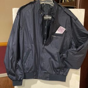 MEMBERS ONLY Mens NavyBlue CLASSIC ICONIC RACER JACKET Full Zip Sz M; EUC